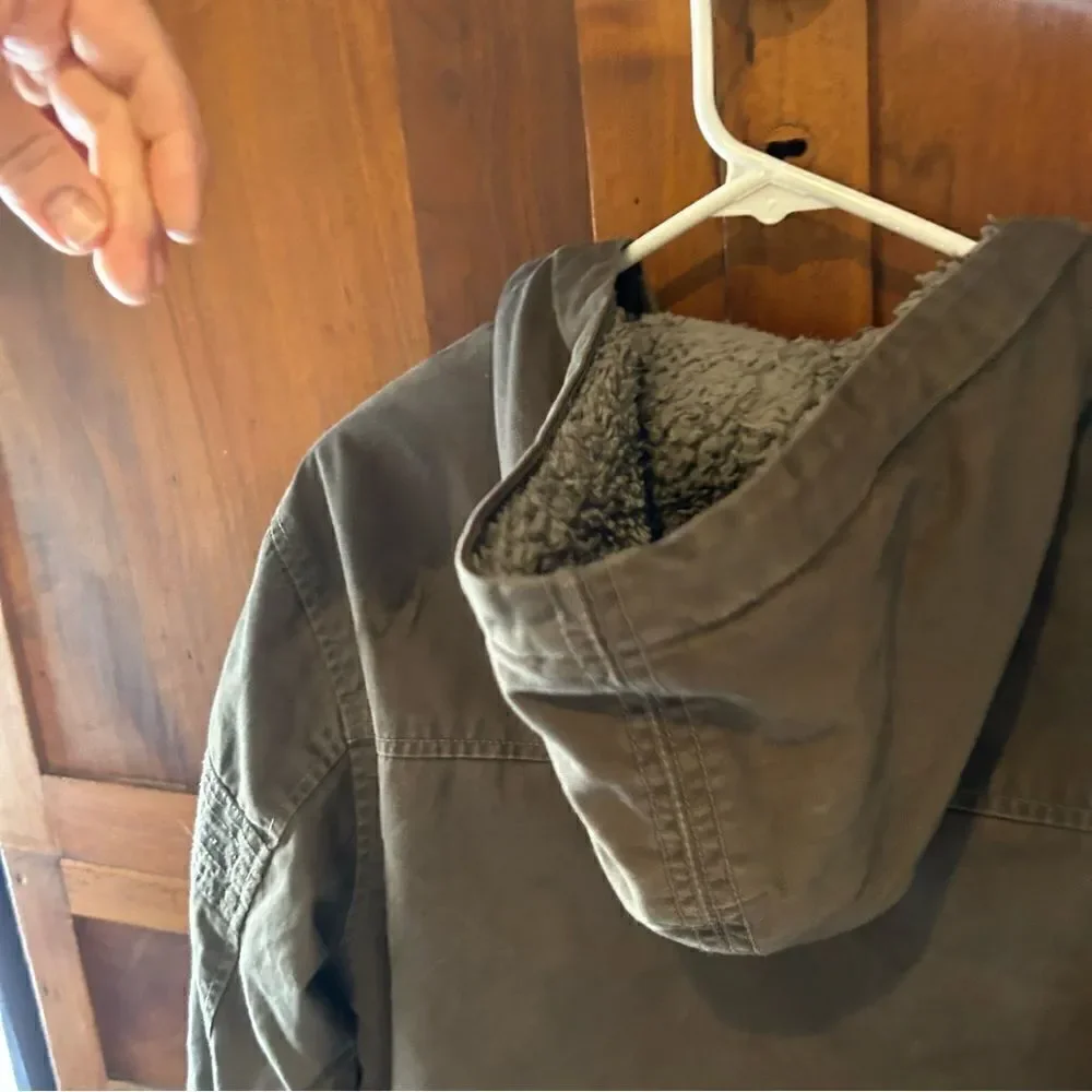 Old Navy coat jacket zip up and snap size Large 10-12